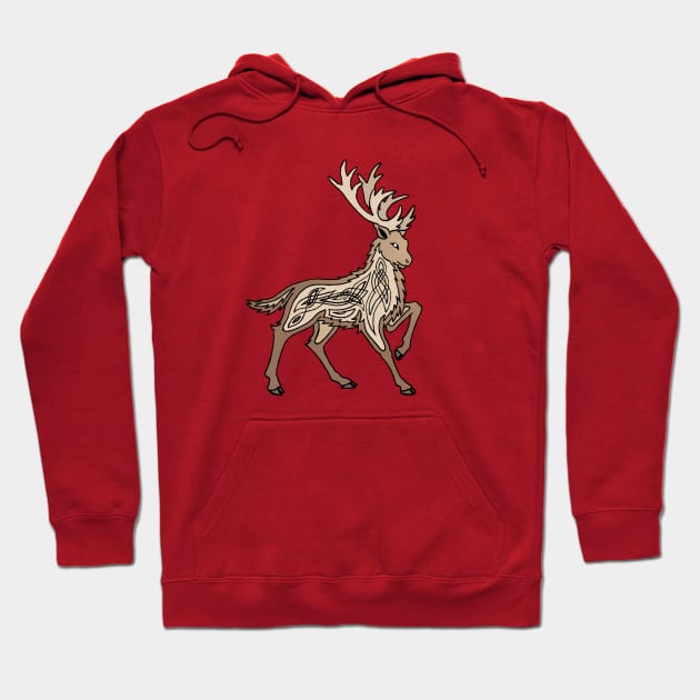 Reindeer Reel Hoodie by quakeandquiver